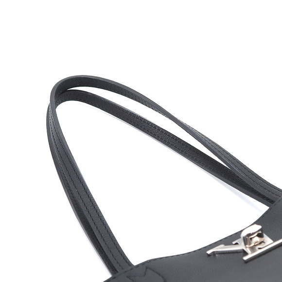 Louis Vuitton Lock Me Cover Tote Bag Leather Noir RFID Silver Hardware - Picture 5 of 7